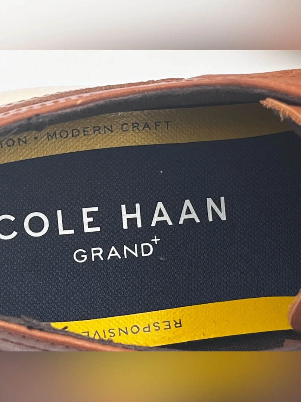Cole Haan Grand Brown Leather Wingtip Oxford  Shoe Men’s Size 8